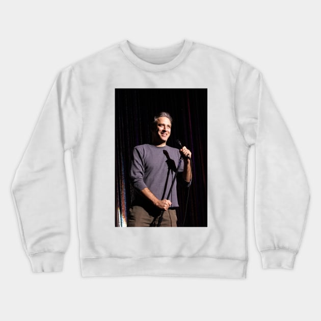 Jon Stewart Photograph Crewneck Sweatshirt by Concert Photos